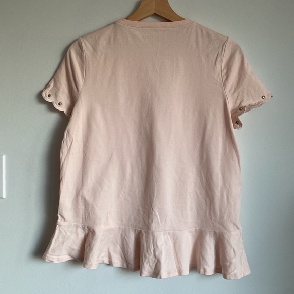 Kate Spade pink sand stud embellished tee Tshirt shirt NWT - Picture 7 of 13